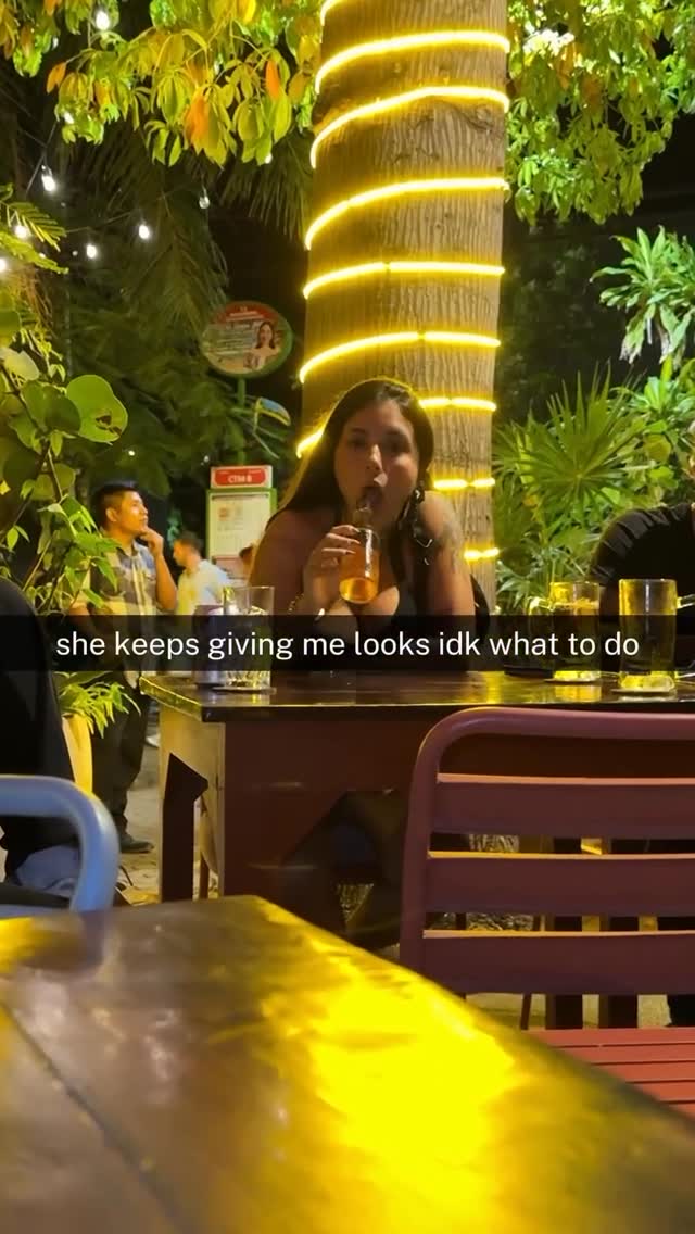 She just made a beer bottle look illegal 😭